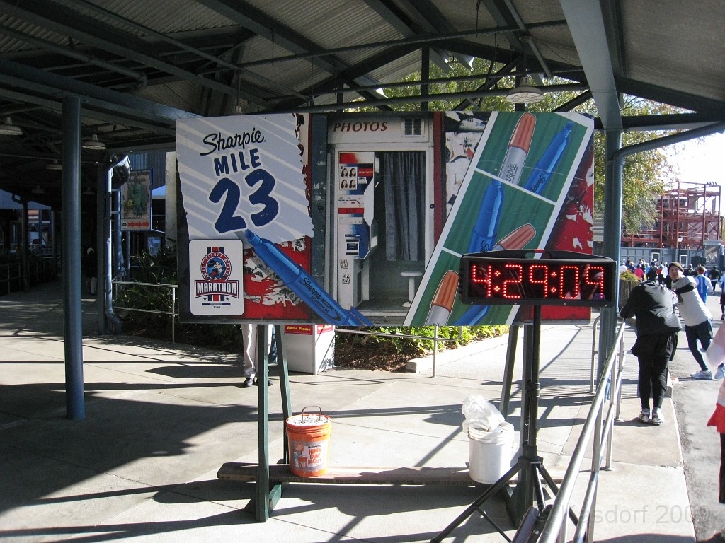 Disney 2010 D2 0380.jpg - January 9-11, 2010 Disney World Florida. Went to run the marathon. Sunday 5:40 AM start the race! Finish, go take a hot shower! Paul drove us over to Kennedy Space Center. Then buffet at Animal Kingdom for dinner!